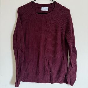 Burgundy old navy sweater